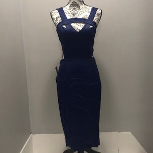 Cobalt blue cutout Bebe dress NWT